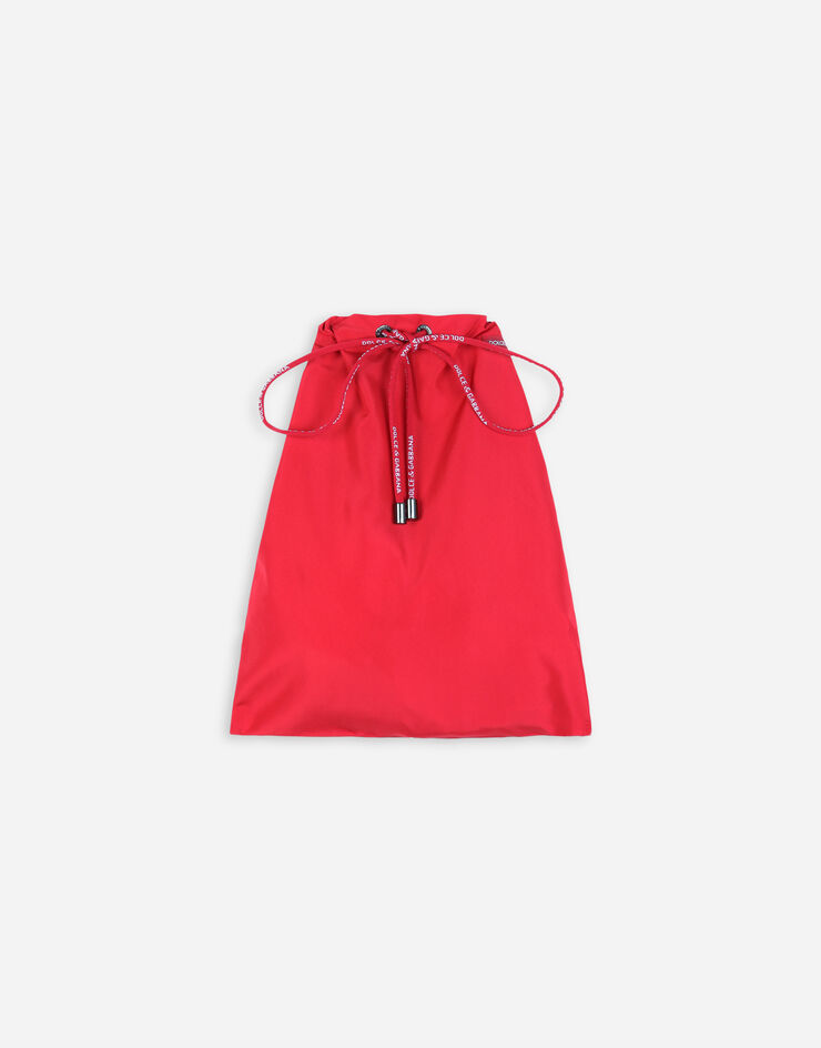 Dolce & Gabbana Короткие пляжные боксеры с фирменной пластинкой красный M4B11TFUSFW
