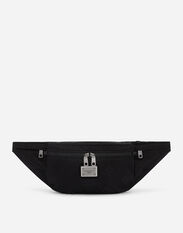 Dolce & Gabbana Nylon belt bag with logo Black BM2295AG182