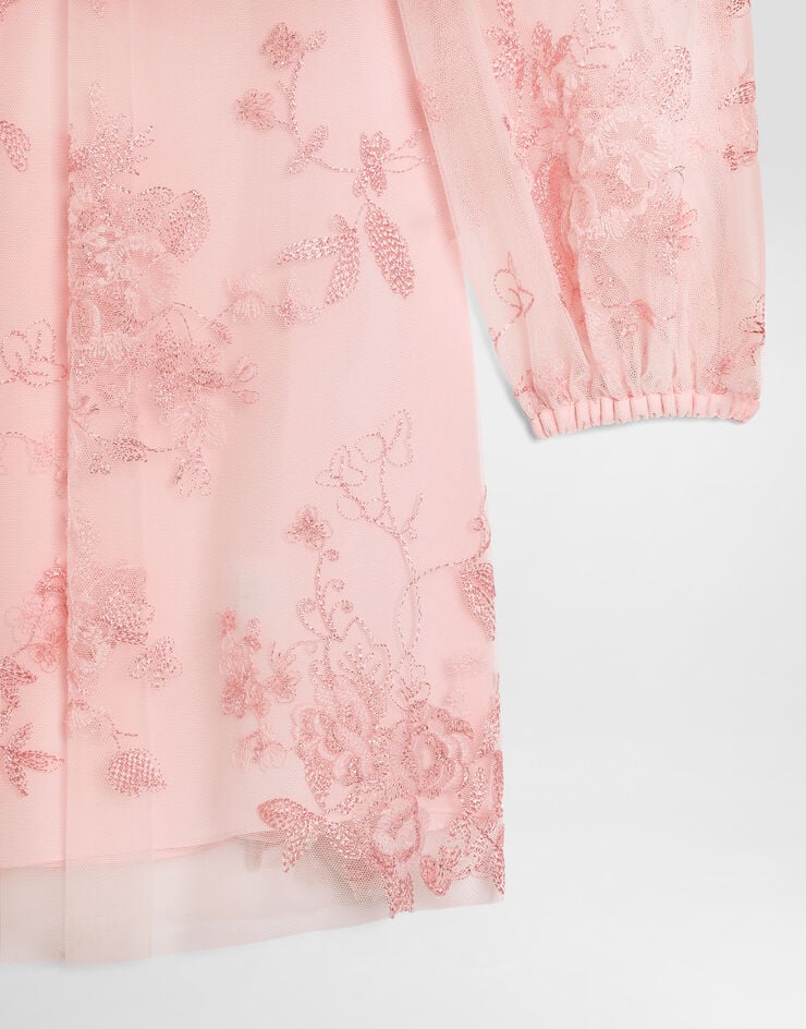 Dolce & Gabbana Tulle dress with lamé threads Dolce & Gabbana Tulle dress with lamé threads Pink L54DW1FLSNF