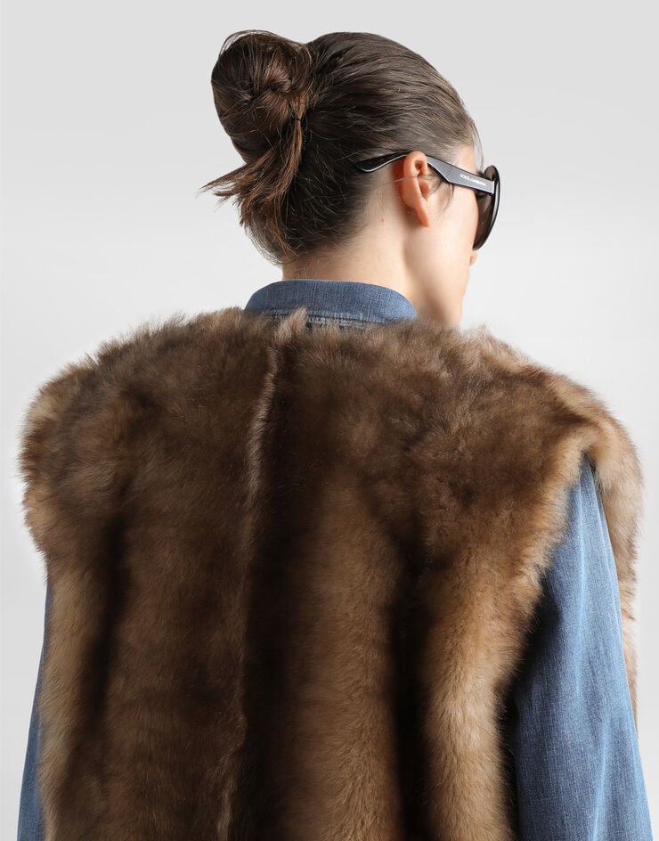 Dolce & Gabbana Fur vest Multicolor F0W6LFFUP98