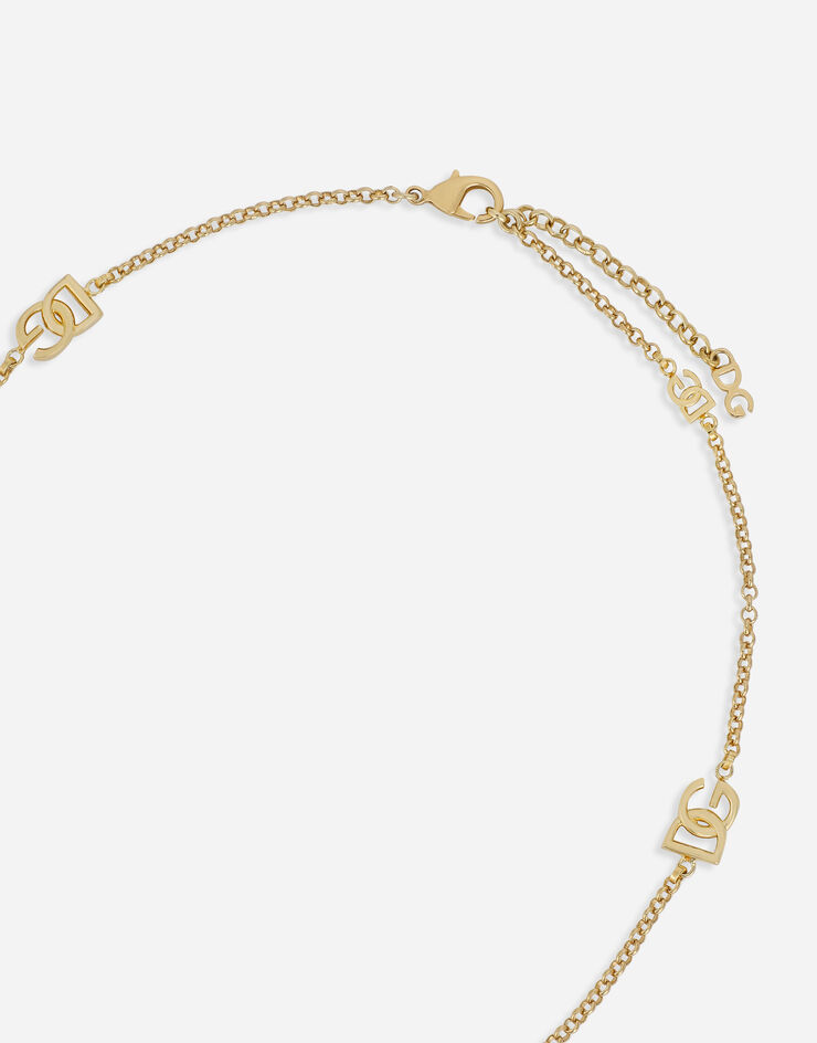 Dolce & Gabbana Fine chain necklace with DG logos Gold WNO8L1W1111