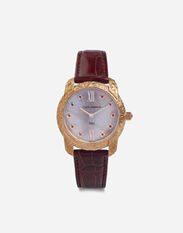Dolce & Gabbana DG7 Gattopardo watch in red gold with pink mother of pearl and rubies Gold WEJP1GWROD1