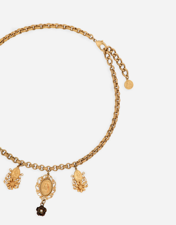 Dolce & Gabbana Short necklace with decorative details Gold WNG6M2W0001