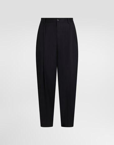 Dolce & Gabbana Flannel trousers Blue GP10DTFUBG8