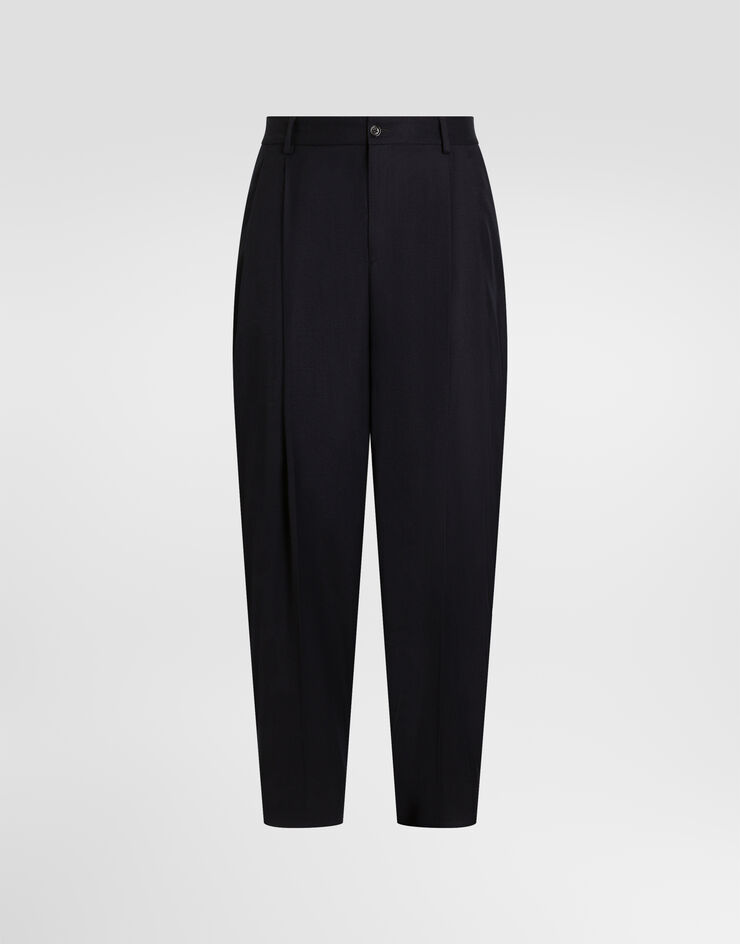 Dolce & Gabbana Flannel trousers Blue GP10DTFUBG8