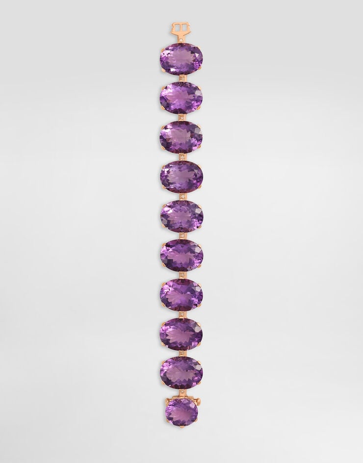 Dolce & Gabbana Anna bracelet in 18-carat red gold with amethysts and diamonds Dolce & Gabbana Anna bracelet in 18-carat red gold with amethysts and diamonds Red Gold WBSB1GWAME1