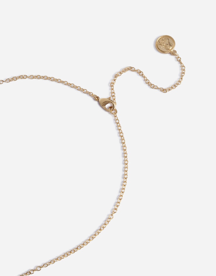 Dolce & Gabbana Necklace with rhinestone pendant ЗОЛОТОЙ WNM2D1W1111