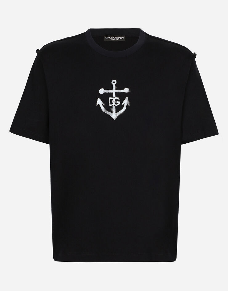 Dolce & Gabbana Short-sleeved Marina-print T-shirt  블루 G8RI4TG7K5X
