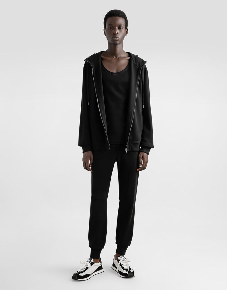 Dolce & Gabbana Stretch jersey jogging pants with tag Black GP07TTG7N7B