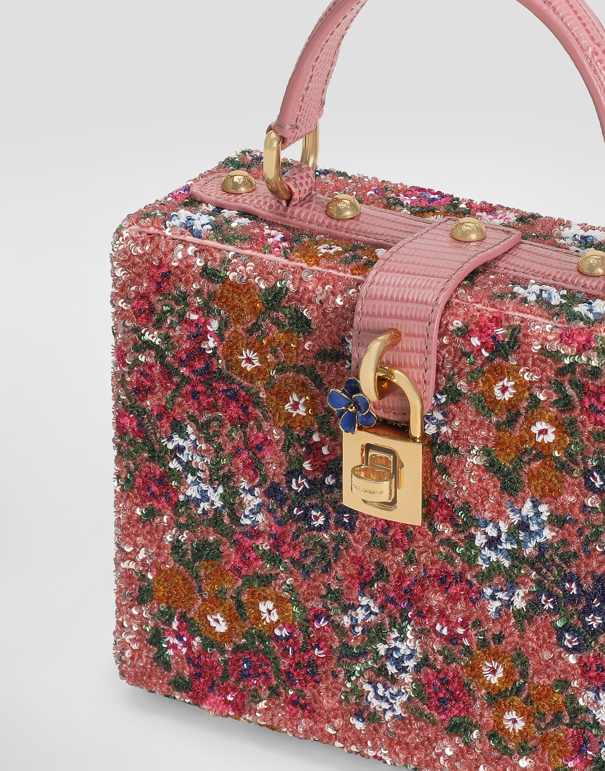 Dolce Box sequin embroidery handbag in Multicolor for Women