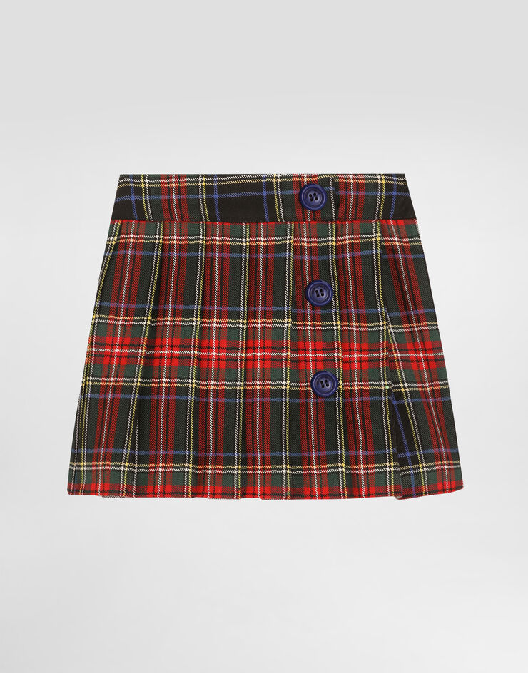 Dolce & Gabbana Tartan wool skirt Multicolor L55I04FQMG9