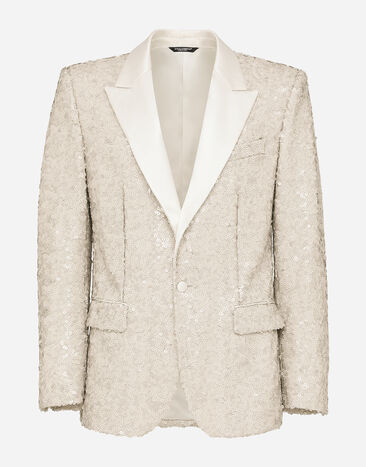 Dolce & Gabbana Sequined Sicilia-fit jacket Multicolor G2QU4TFR2ZJ