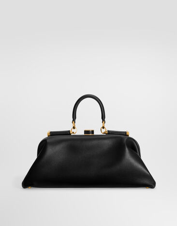 Dolce & Gabbana Grandma 미니 핸드백 플롱제 나파 가죽 소재 블랙 BB7993BF984