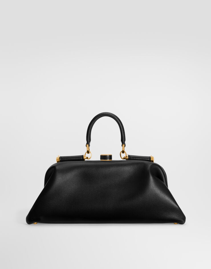 Dolce & Gabbana Grandma 미니 핸드백 플롱제 나파 가죽 소재 블랙 BB7993BF984