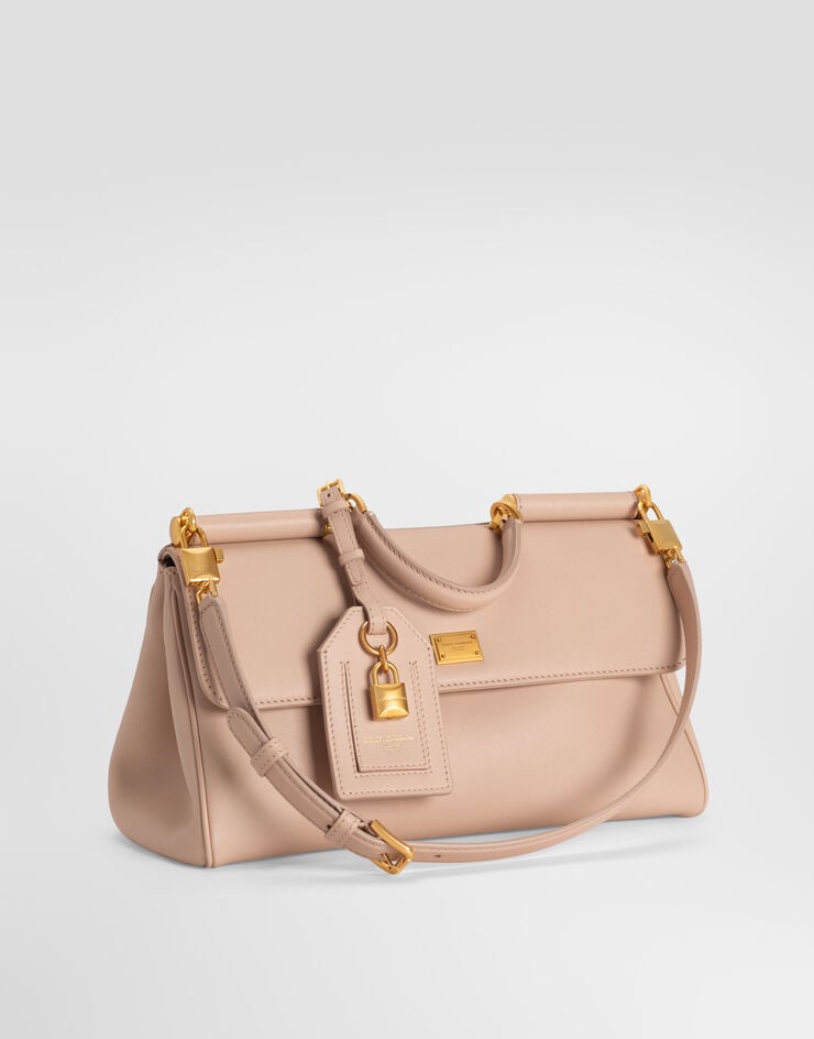 Dolce & Gabbana Medium My Sicily handbag in plongé calfskin Dolce & Gabbana Medium My Sicily handbag in plongé calfskin Pink BB7782B7321