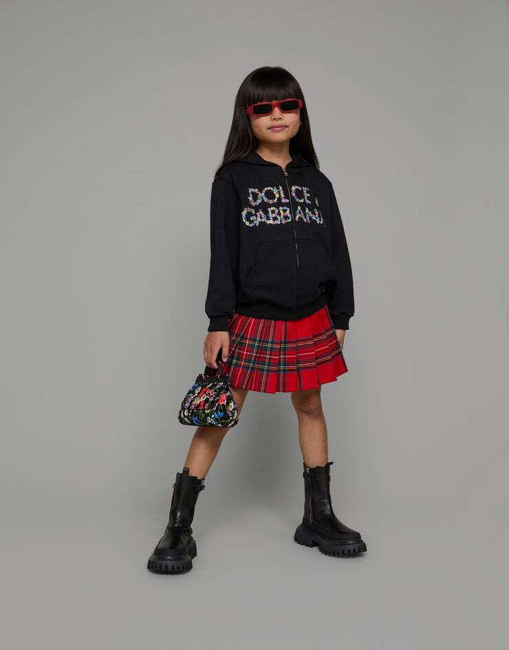 DolceGabbanaSpa Pleated tartan skirt Multicolor L54I71FQ2C9