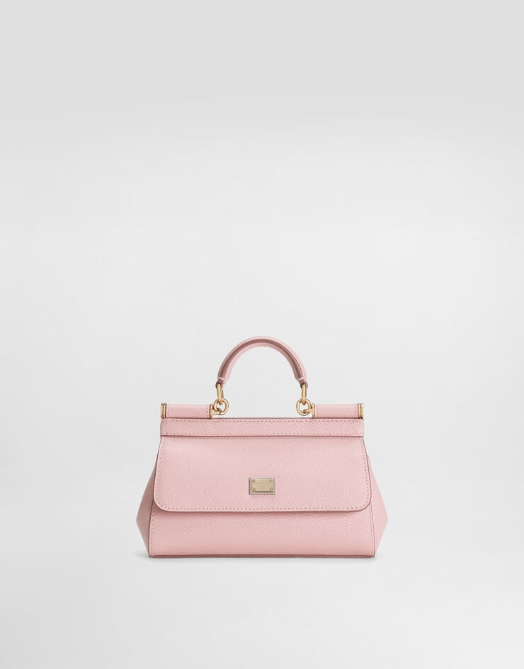 Dolce & Gabbana Mini sac Sicily en veau Dauphine Dolce & Gabbana Mini sac Sicily en veau Dauphine Pink BB7116B1001
