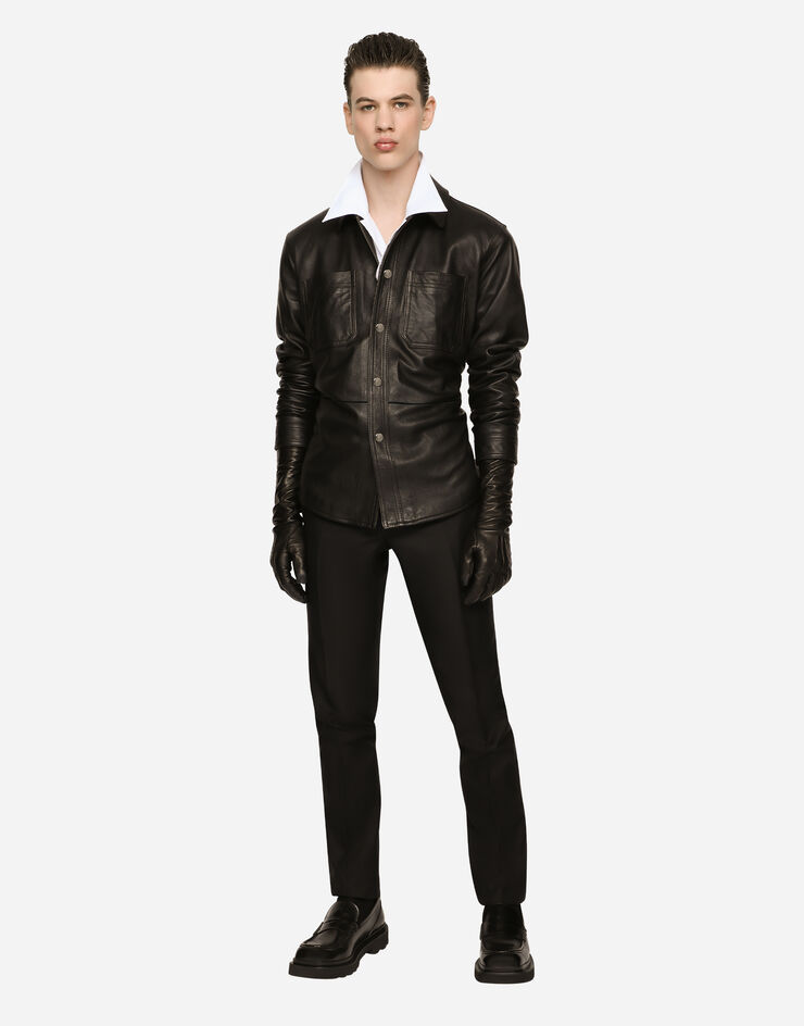 Dolce&Gabbana Leather shirt Black G5LD2LGG724