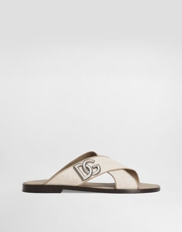 Dolce & Gabbana Salt&pepper nappa sandal Multicolor A80524AD504
