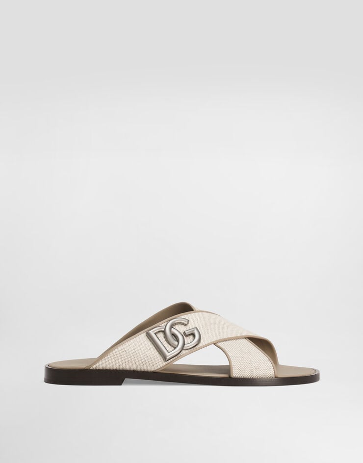 Dolce & Gabbana Salt&pepper nappa sandal Multicolor A80524AD504