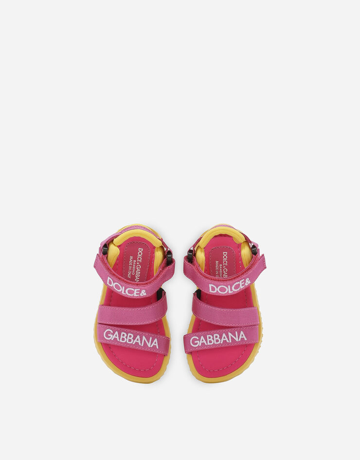 Dolce & Gabbana Sandale aus Grosgrain Mehrfarbig DL0076AB028