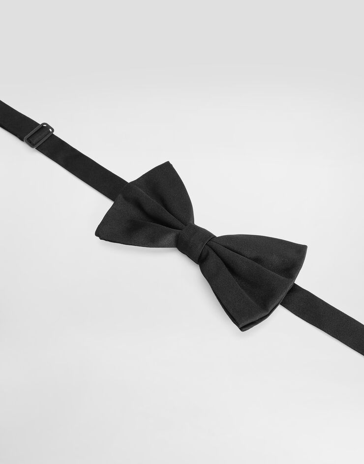 Dolce & Gabbana ربطة عنق فيونكة ساتان Black GR053EG0UBZ