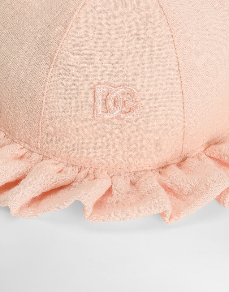 Dolce & Gabbana Cotton gauze bucket hat Pink LN5H77FU5YU