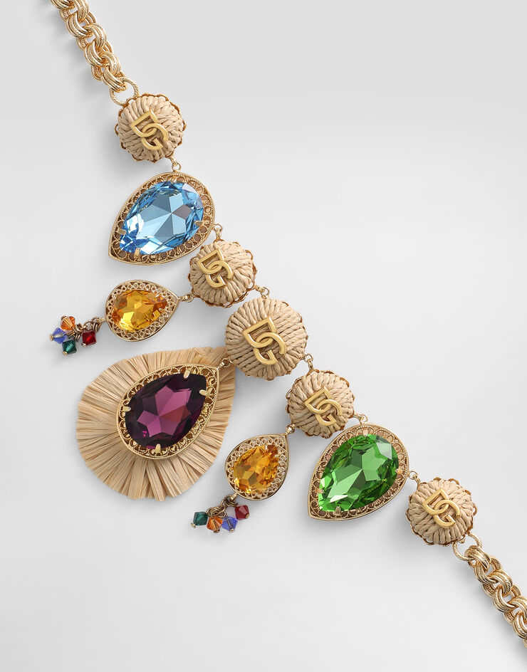 Dolce & Gabbana Collar con pedrería Dorado WNR6R3W1111