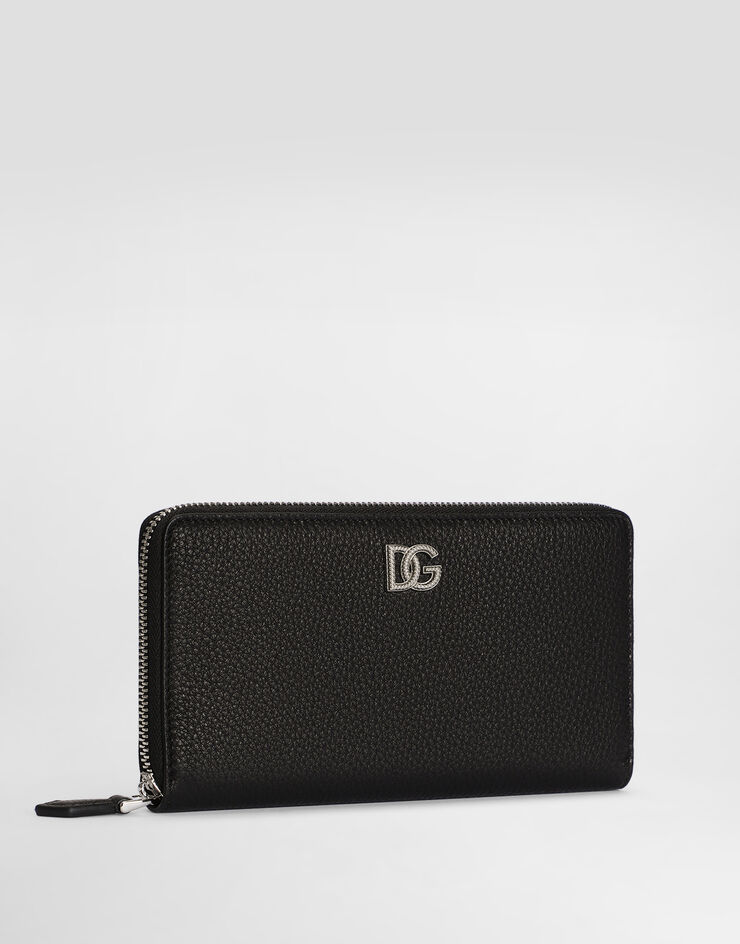 Dolce & Gabbana محفظة من جلد عجل بشعار Black BP1672A0370