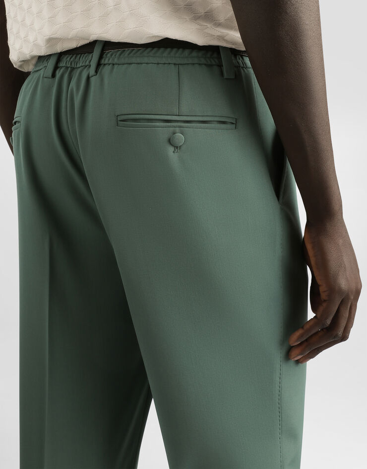 Dolce & Gabbana Wool poplin trousers Green GW13ETHU2BN