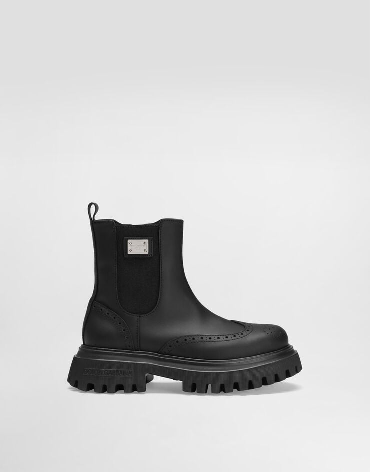 Dolce & Gabbana Beatles ankle boots in nappa calfskin Black DA5295A6379