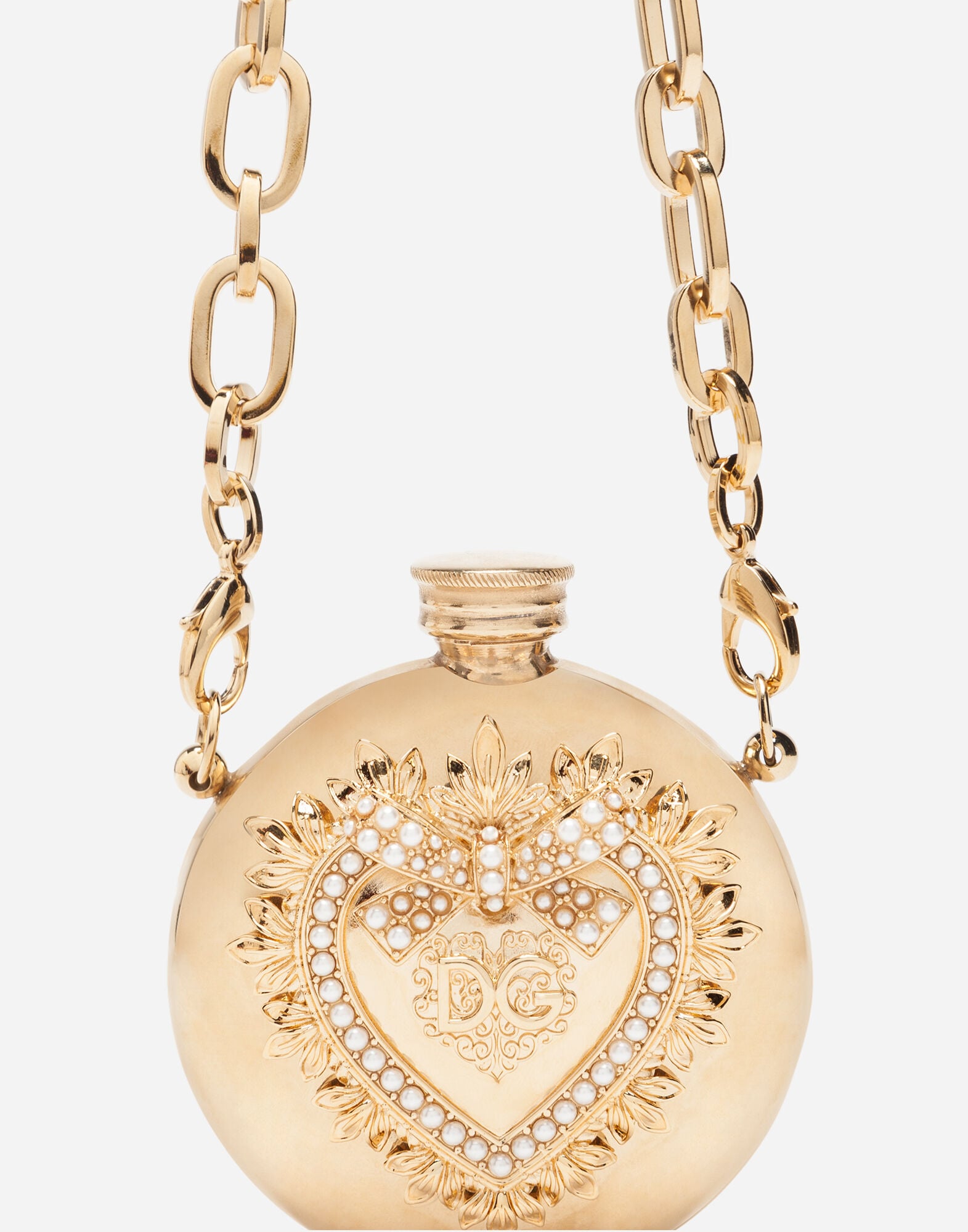 Jewel micro-bag with chain in Gold for Women | Dolce&Gabbana® US