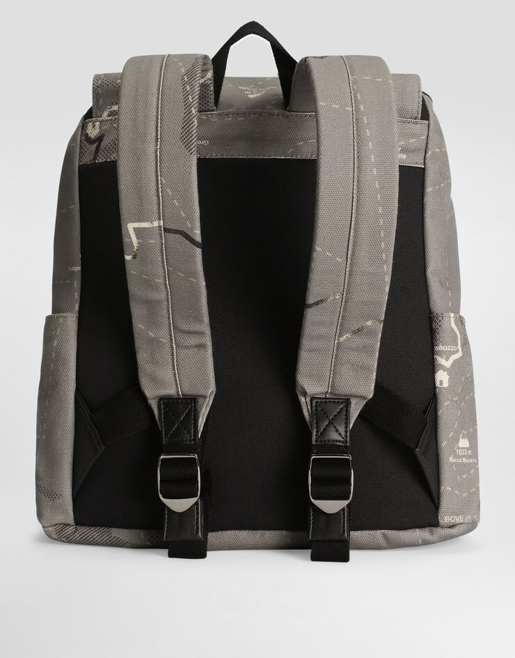 Dolce & Gabbana Printed canvas backpack Print EM0120AY219