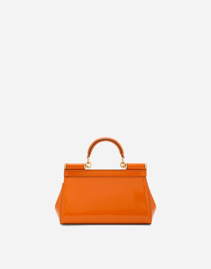 Dolce & Gabbana Маленькая сумка Sicily с короткой ручкой оранжевый BB7116A1037