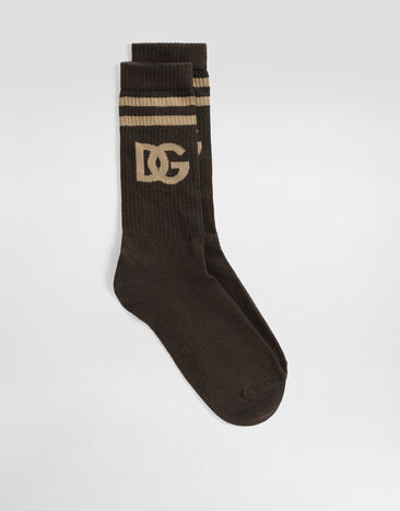 Dolce & Gabbana DG logo shaved sock Multicolor GXS80TJFMLA