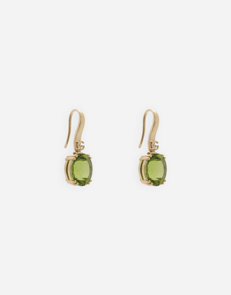 Dolce & Gabbana Anna earrings in yellow gold 18Kt and peridots Gold WEQA2GWPE01