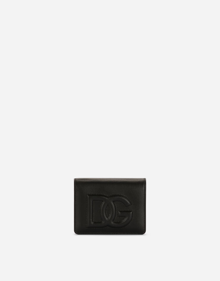 Dolce & Gabbana محفظة بشعار DG من جلد عجل أسود BI1211AG081