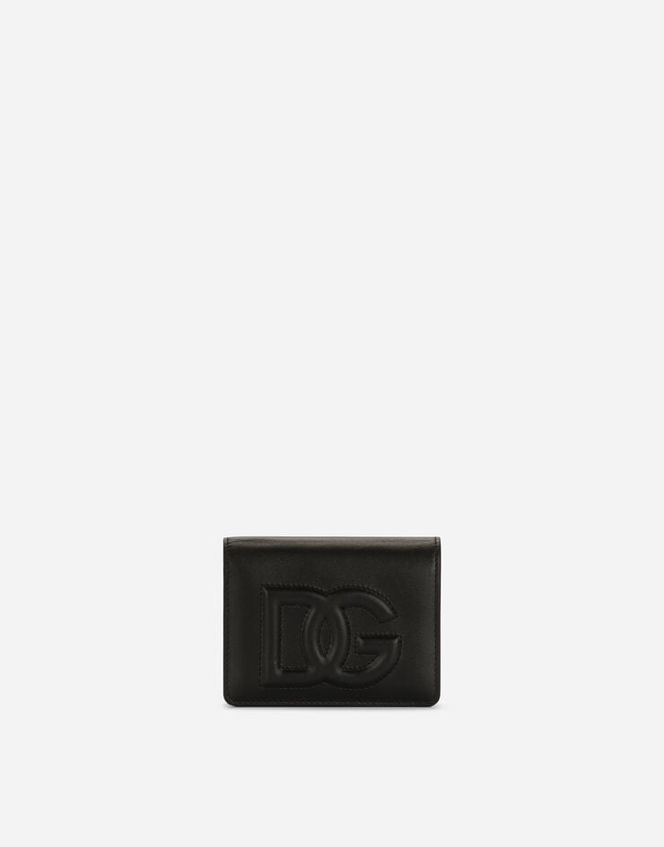 Dolce & Gabbana Portefeuille Logo DG en cuir de veau Noir BI1211AG081