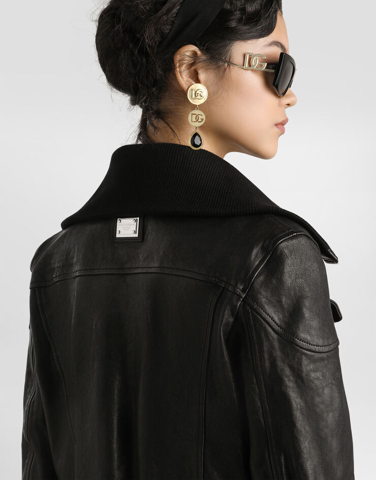 Dolce & Gabbana Nappa leather jacket Black F9S74LHULXL