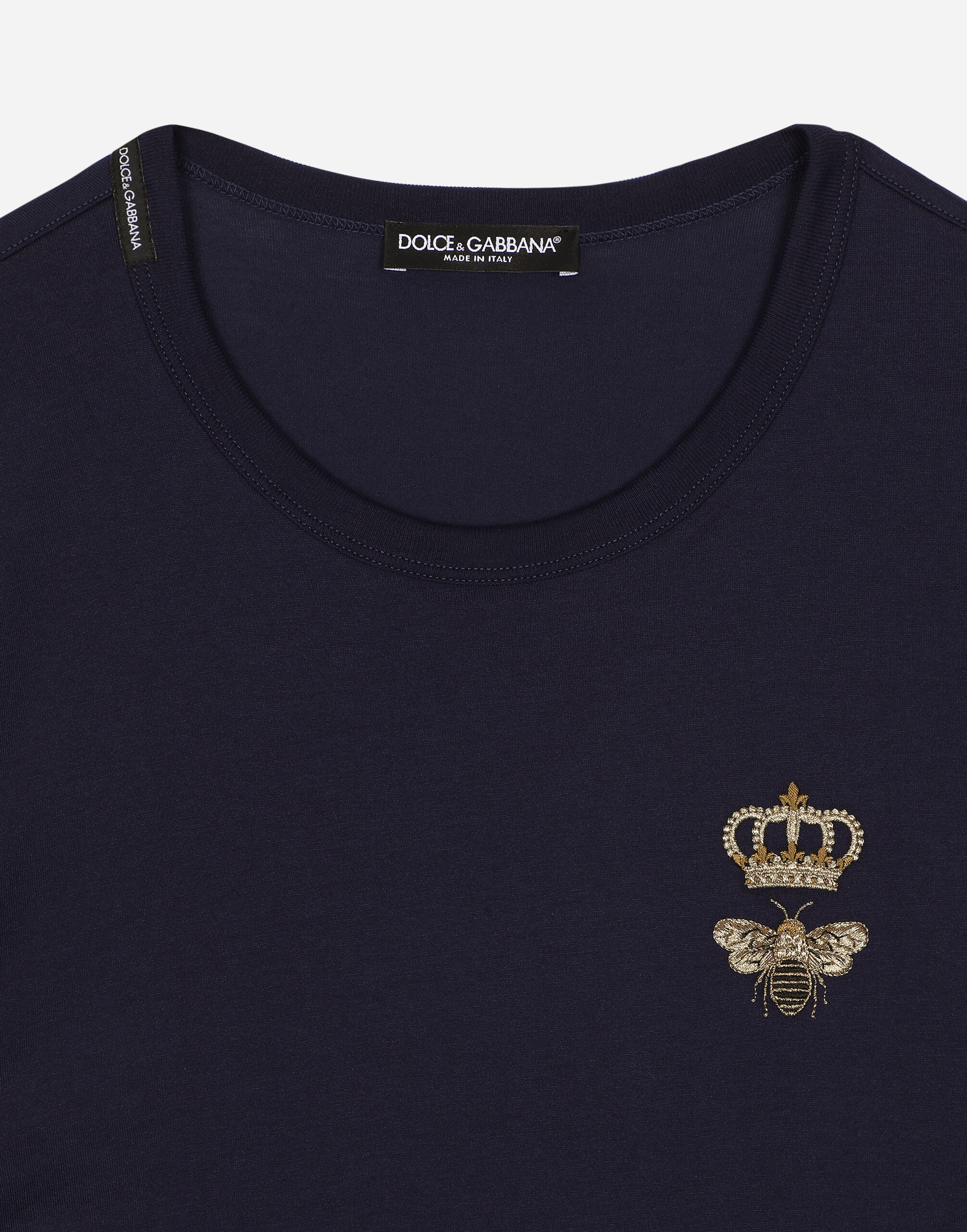 Blue dolce and clearance gabbana t shirt