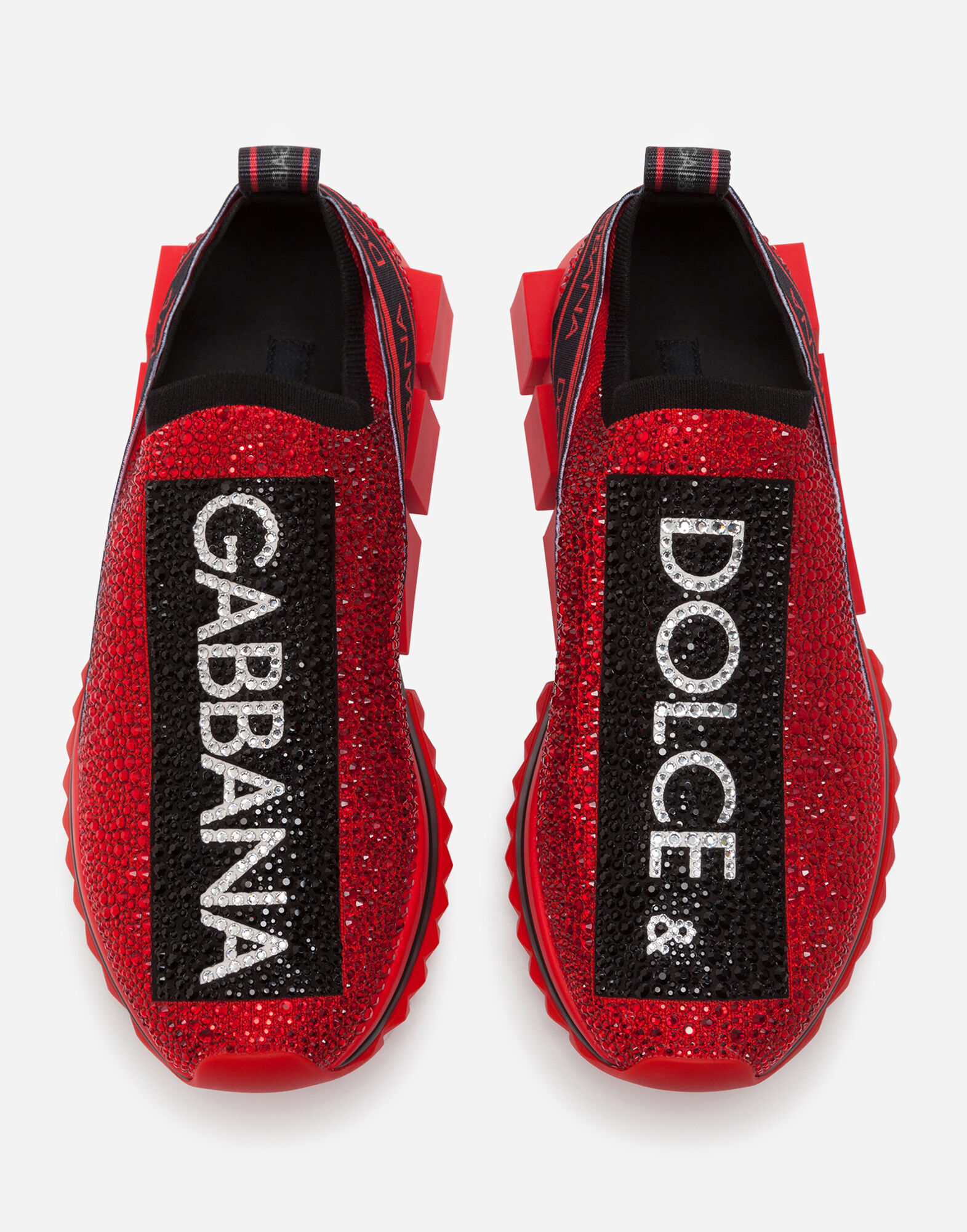 Logotape Sorrento sneaker with fusible crystals