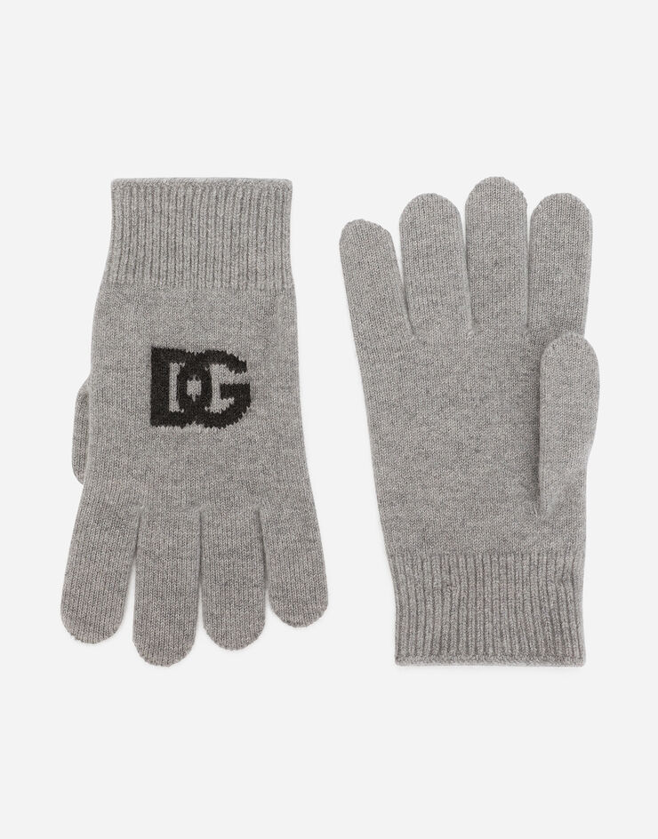 Dolce & Gabbana DGロゴ カシミア グローブ Grey GXS97TJAWXX
