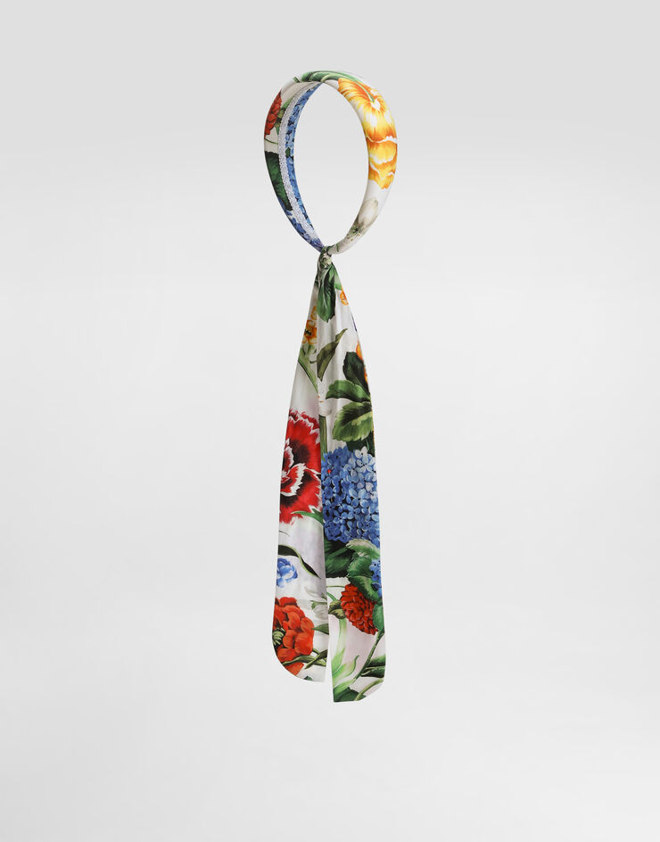 Dolce & Gabbana Floral-print poplin headband Print LB3L63HS5S5