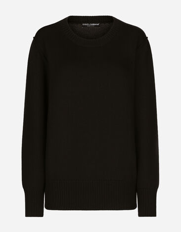Dolce & Gabbana Wool round-neck sweater Multicolor FXM38TJCVP3