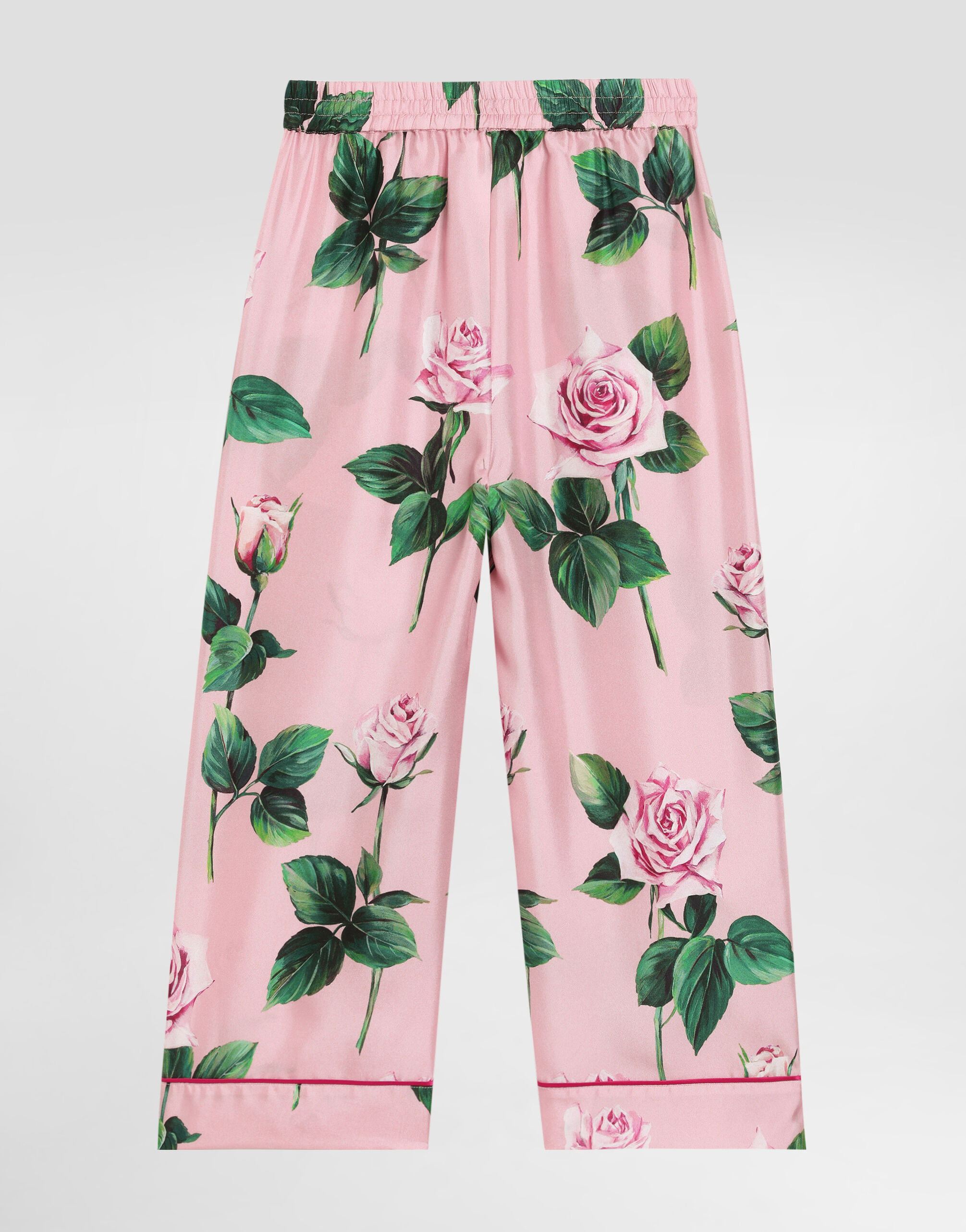 【関税&送料込】Dolce & Gabbana Rose Print Pajama Pants Rose-print twill pajama pants in Print for Girls