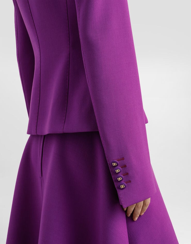 Dolce & Gabbana Dolce double crêpe jacket Purple F27DSTGDC9H
