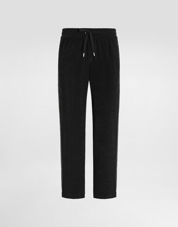 Dolce & Gabbana Cotton terry trousers Black GP1Q9ZHU7XG