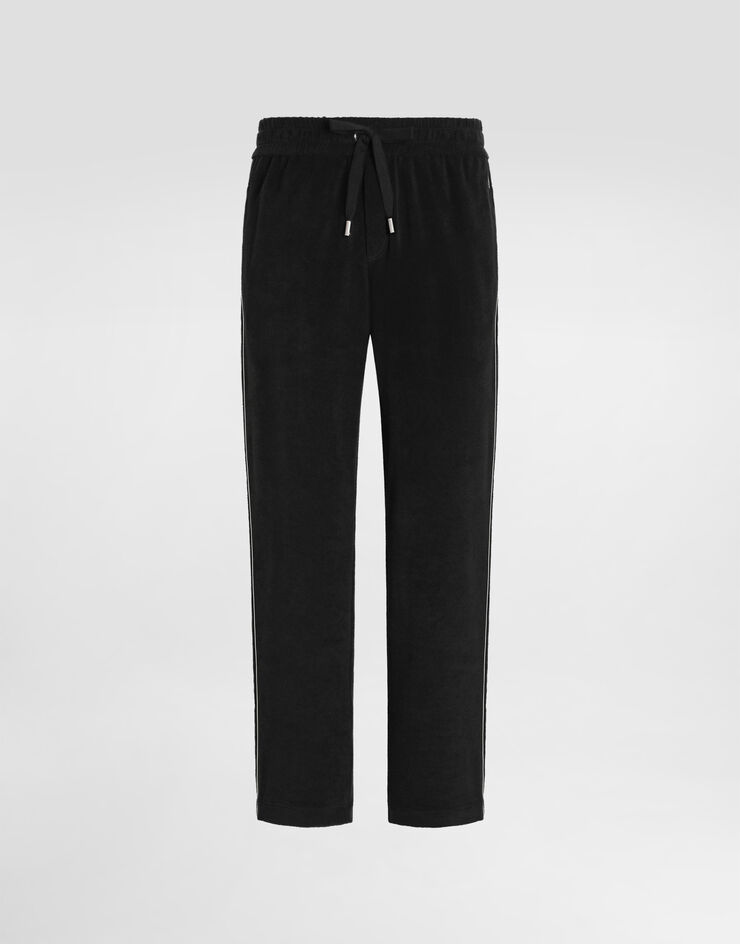 Dolce & Gabbana Cotton terry trousers Black GP1Q9ZHU7XG