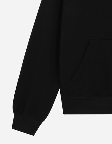 Dolce & Gabbana Sweat-shirt à capuche en coton RAZER Noir I9AMAMG7M9F