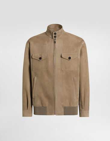 Dolce & Gabbana Suede jacket Beige G9BPBLHULW7